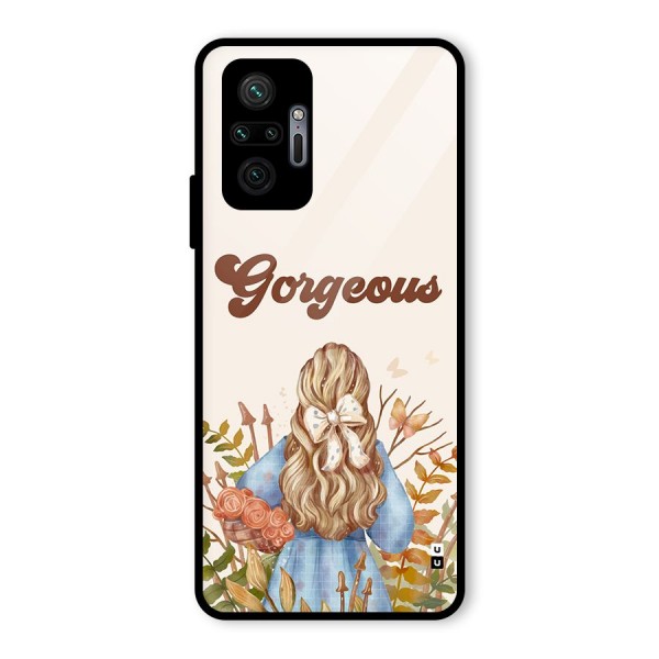 Gorgeous Girl Glass Back Case for Redmi Note 10 Pro