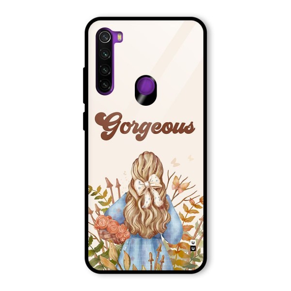 Gorgeous Girl Glass Back Case for Redmi Note 8
