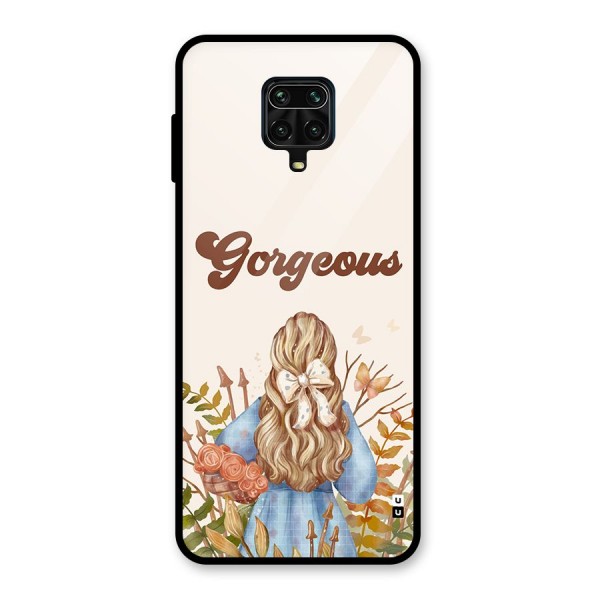 Gorgeous Girl Glass Back Case for Redmi Note 9 Pro Max