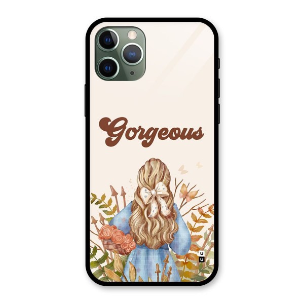 Gorgeous Girl Glass Back Case for iPhone 11 Pro