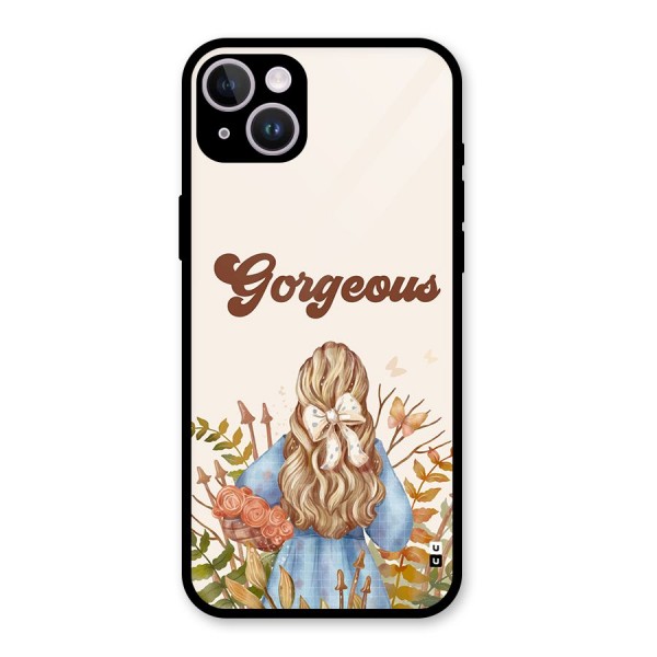 Gorgeous Girl Glass Back Case for iPhone 14 Plus