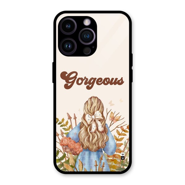 Gorgeous Girl Glass Back Case for iPhone 14 Pro Max