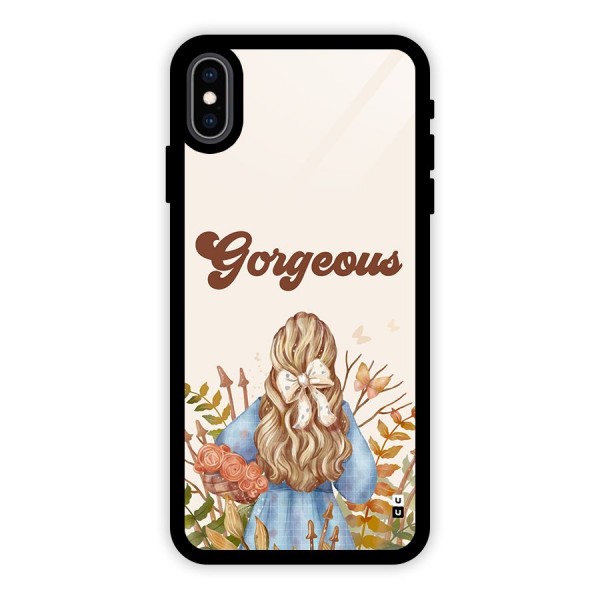 Gorgeous Girl Glass Back Case for iPhone XS Max