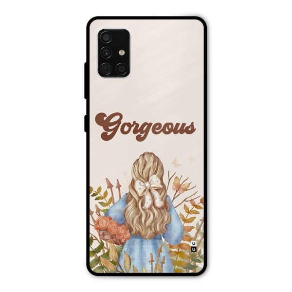 Gorgeous Girl Metal Back Case for Galaxy A51