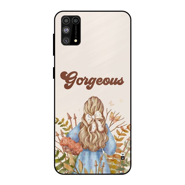 Gorgeous Girl Metal Back Case for Galaxy F41