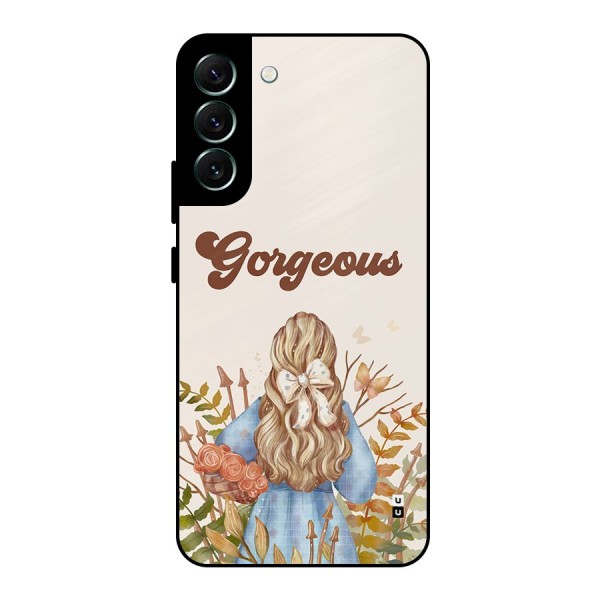 Gorgeous Girl Metal Back Case for Galaxy S22 Plus 5G