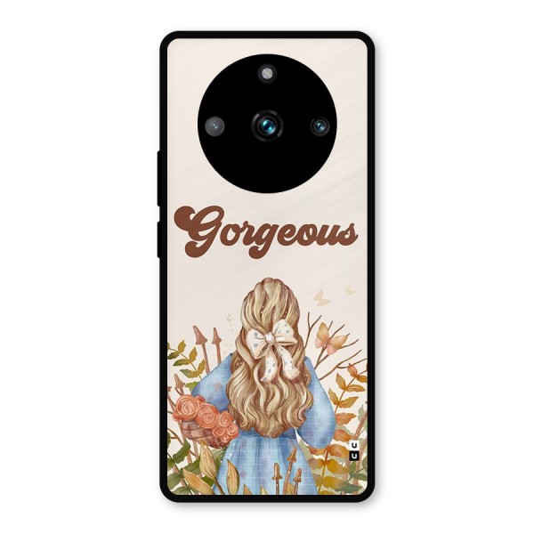 Gorgeous Girl Metal Back Case for Realme 11 Pro