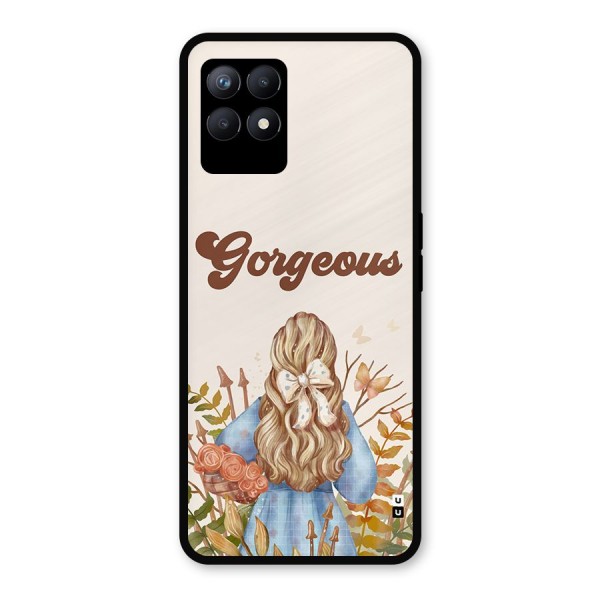 Gorgeous Girl Metal Back Case for Realme 8i