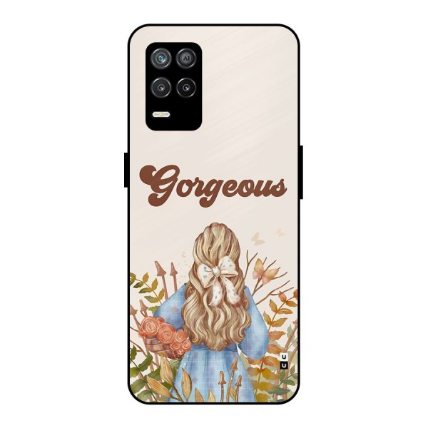 Gorgeous Girl Metal Back Case for Realme 9 5G