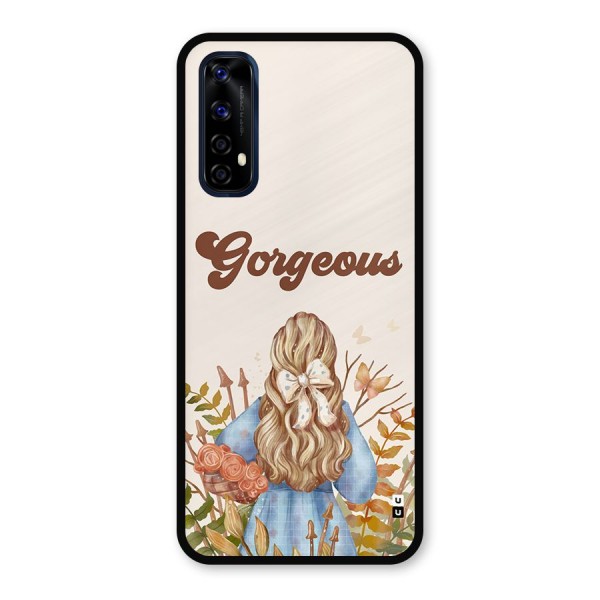 Gorgeous Girl Metal Back Case for Realme Narzo 20 Pro