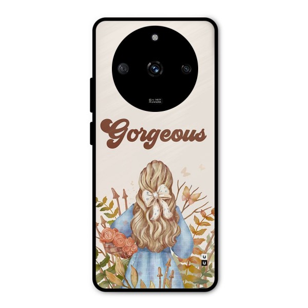 Gorgeous Girl Metal Back Case for Realme Narzo 60 5G