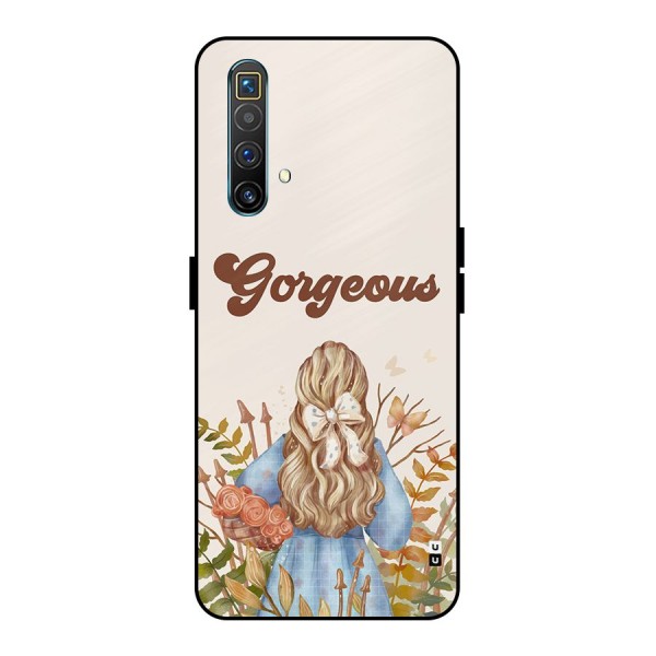 Gorgeous Girl Metal Back Case for Realme X3