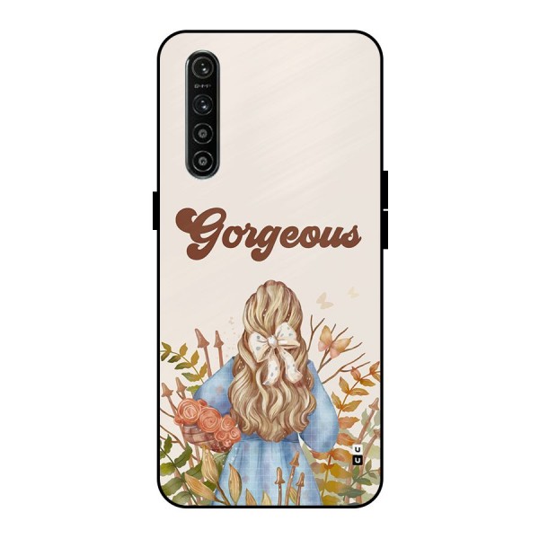 Gorgeous Girl Metal Back Case for Realme XT