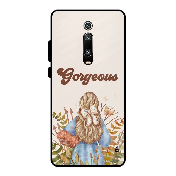 Gorgeous Girl Metal Back Case for Redmi K20