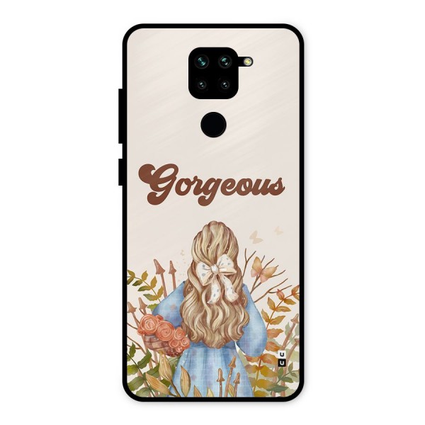 Gorgeous Girl Metal Back Case for Redmi Note 9
