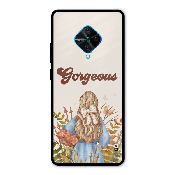 Gorgeous Girl Metal Back Case for Vivo S1 Pro