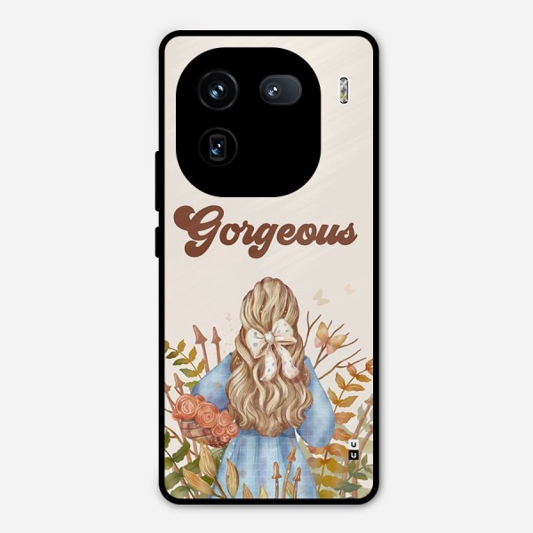 Gorgeous Girl Metal Back Case for iQOO 12