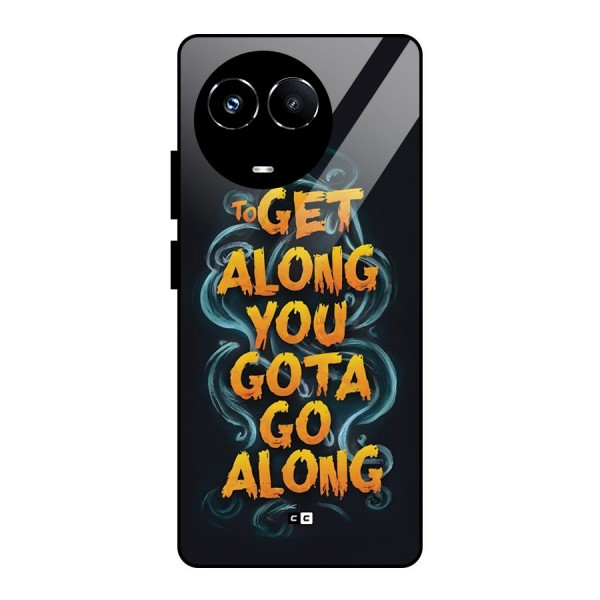 Gota Go Along Glass Back Case for Realme 11X