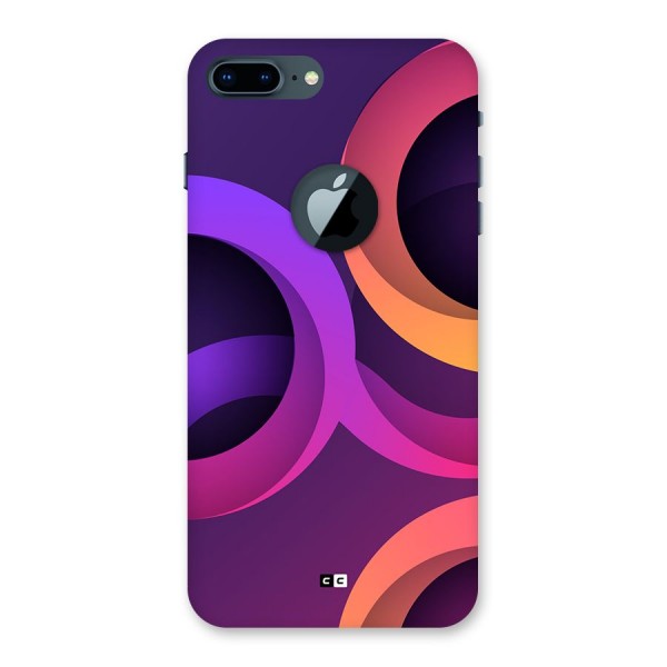 Gradient Rings Back Case for iPhone 7 Plus Logo Cut