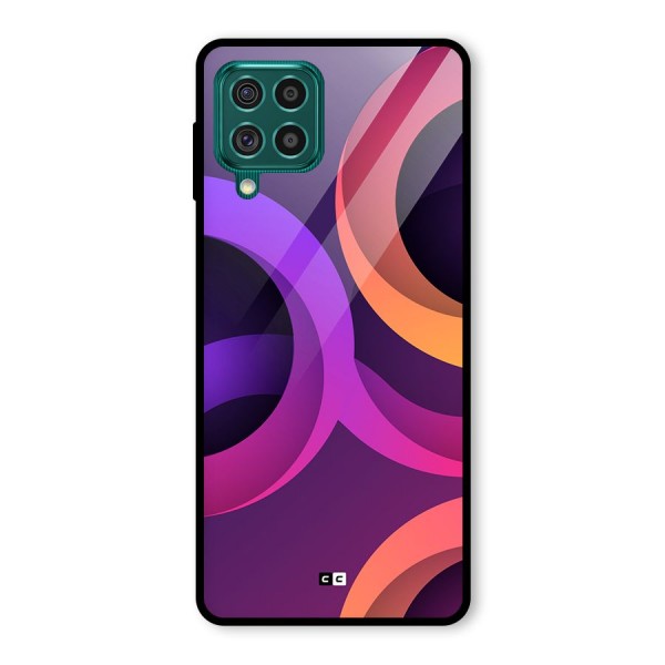 Gradient Rings Glass Back Case for Galaxy F62