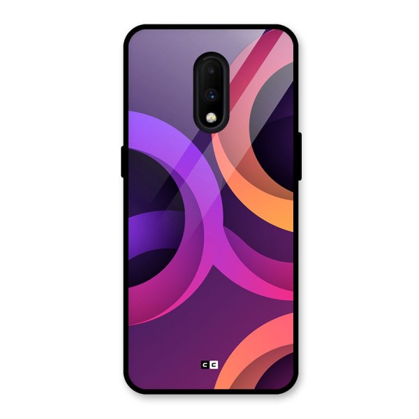 Gradient Rings Glass Back Case for OnePlus 7