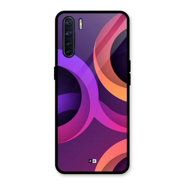 Gradient Rings Glass Back Case for Oppo F15
