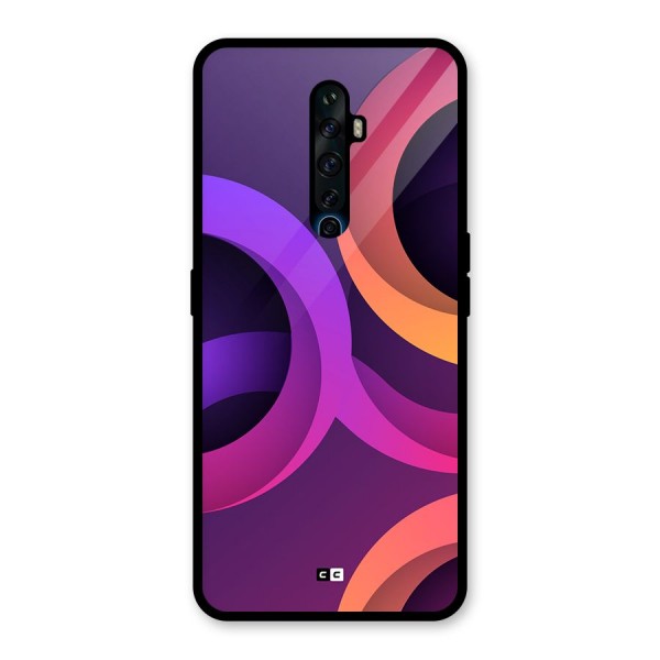Gradient Rings Glass Back Case for Oppo Reno2 Z