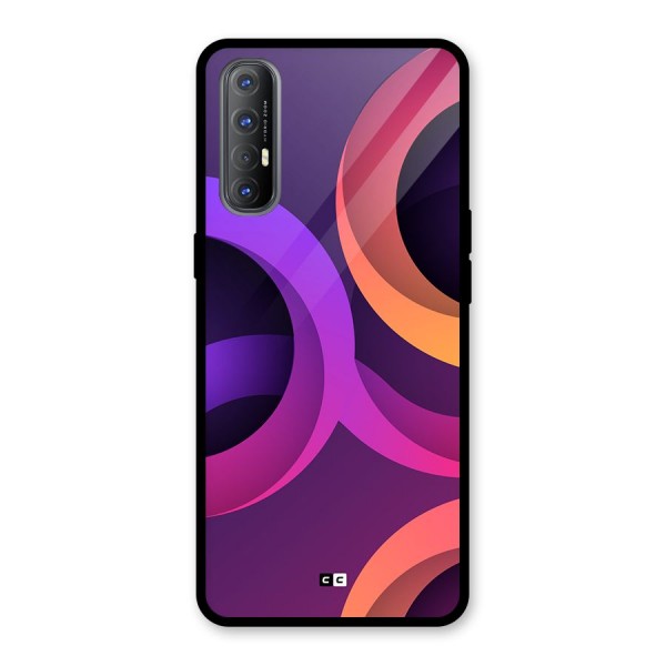 Gradient Rings Glass Back Case for Oppo Reno3 Pro