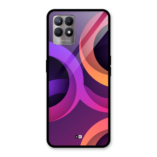 Gradient Rings Glass Back Case for Realme 8i