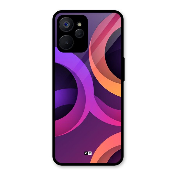 Gradient Rings Glass Back Case for Realme 9i 5G