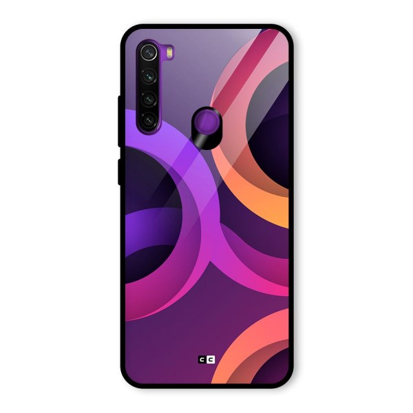 Gradient Rings Glass Back Case for Redmi Note 8