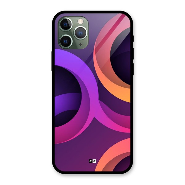 Gradient Rings Glass Back Case for iPhone 11 Pro