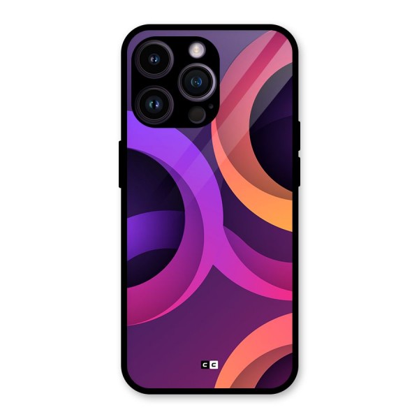 Gradient Rings Glass Back Case for iPhone 14 Pro Max