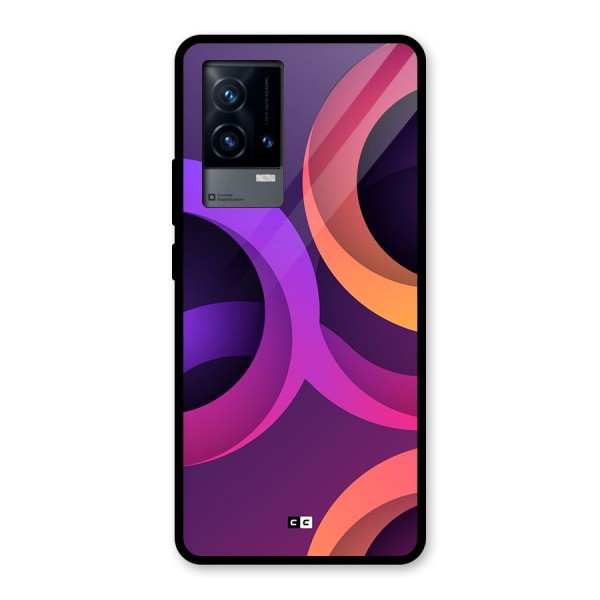 Gradient Rings Glass Back Case for iQOO 9 5G