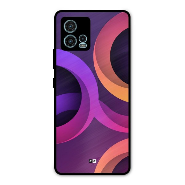 Gradient Rings Metal Back Case for Moto G72
