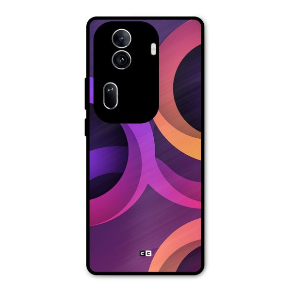 Gradient Rings Metal Back Case for Oppo Reno11 Pro 5G