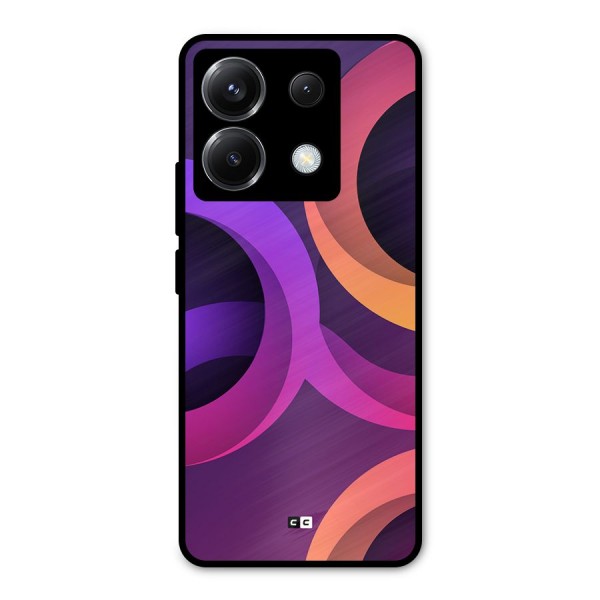 Gradient Rings Metal Back Case for Poco X6