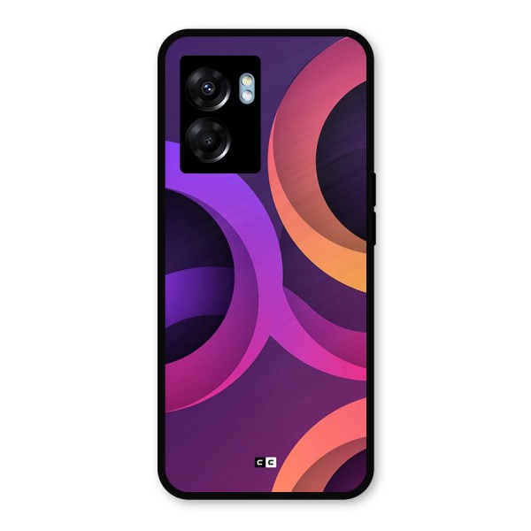 Gradient Rings Metal Back Case for Realme Narzo 50 5G