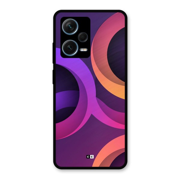 Gradient Rings Metal Back Case for Redmi Note 12 Pro Plus 5G