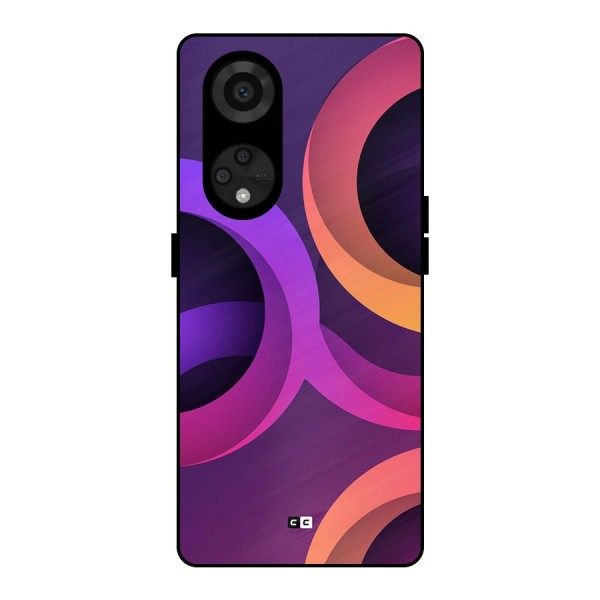 Gradient Rings Metal Back Case for Reno8 T 5G