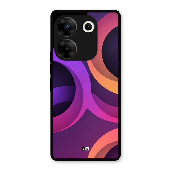 Gradient Rings Metal Back Case for Tecno Camon 20
