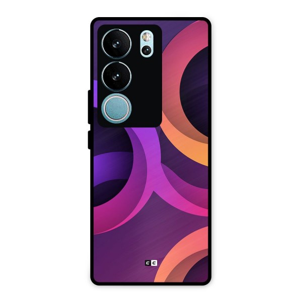 Gradient Rings Metal Back Case for Vivo V29