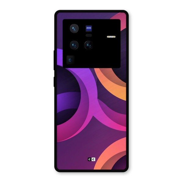 Gradient Rings Metal Back Case for Vivo X80 Pro