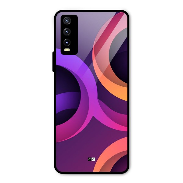 Gradient Rings Metal Back Case for Vivo Y20t