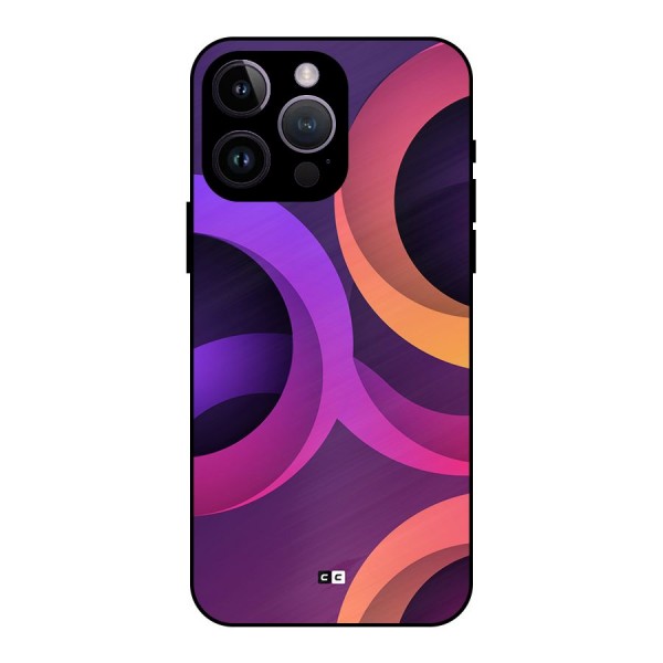 Gradient Rings Metal Back Case for iPhone 14 Pro Max