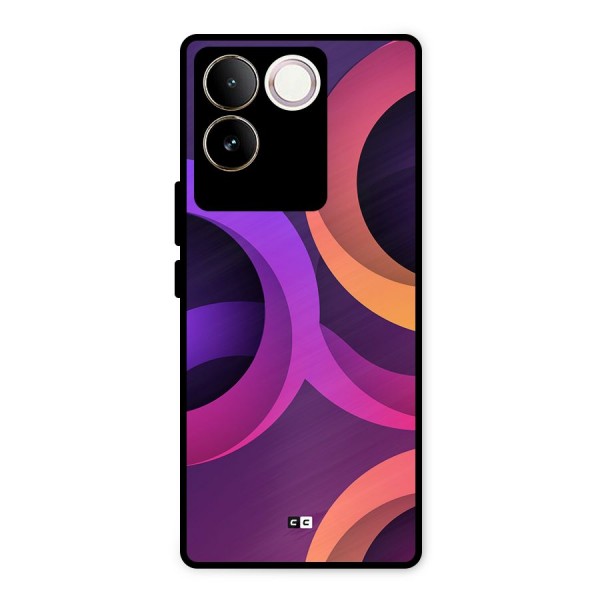 Gradient Rings Metal Back Case for iQOO Z7 Pro