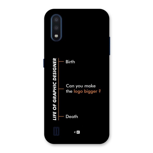Graphic Designer Life Back Case for Galaxy M01