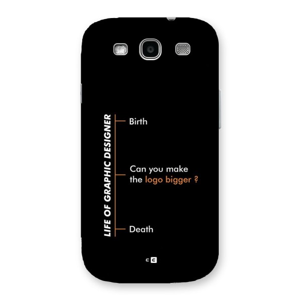 Graphic Designer Life Back Case for Galaxy S3