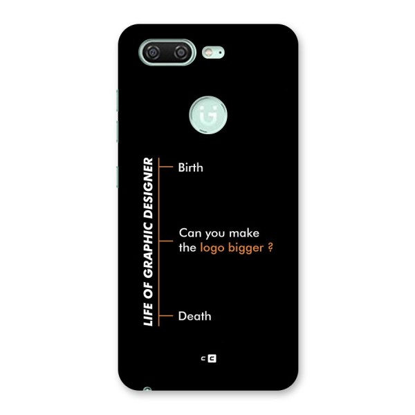 Graphic Designer Life Back Case for Gionee S10