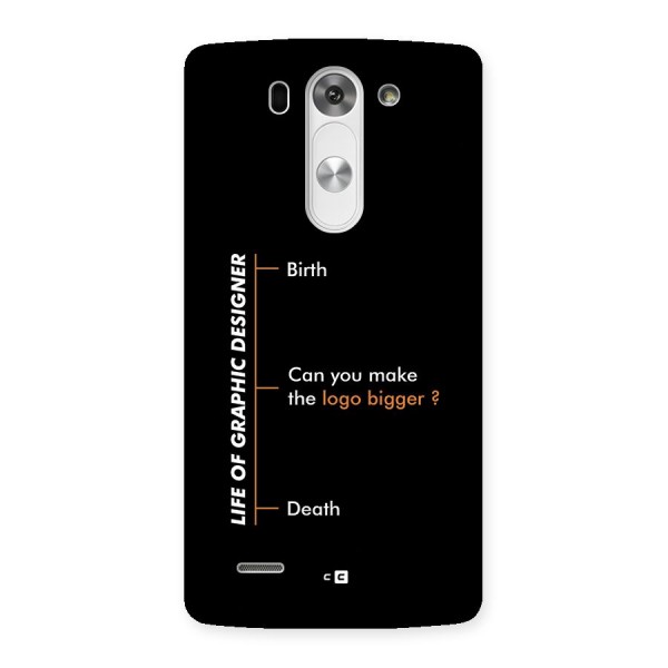 Graphic Designer Life Back Case for LG G3 Mini